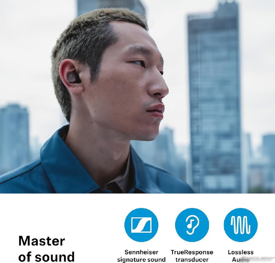 Наушники Sennheiser Momentum True Wireless 4 (белый/серебристый)