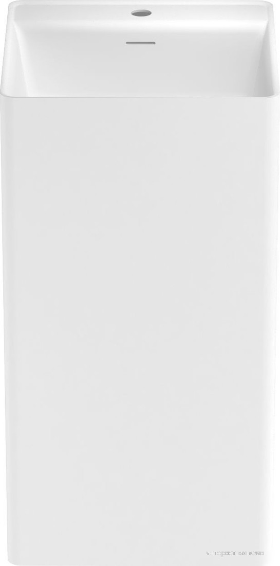 Умывальник Wellsee Pure BY Wellsee 230715000 (отдельностоящий, с отверстием под смеситель, матовый белый)