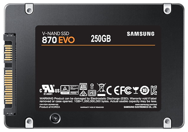 SSD Samsung 870 Evo 250GB MZ-77E250BW