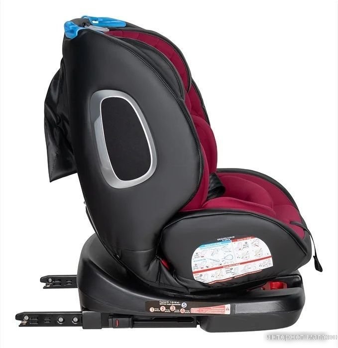 Детское автокресло Farfello Isofix YB102A(2) (бордовый/экокожа)
