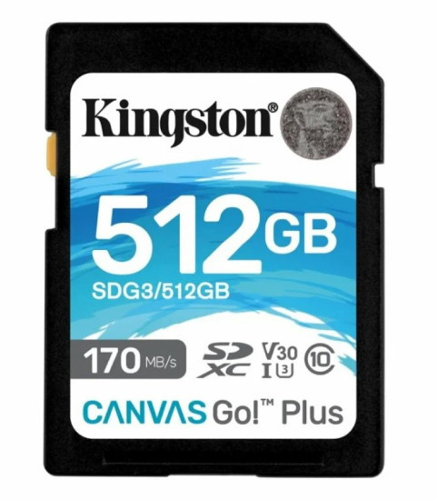 Карта памяти Kingston Canvas Go! Plus SDXC 512GB