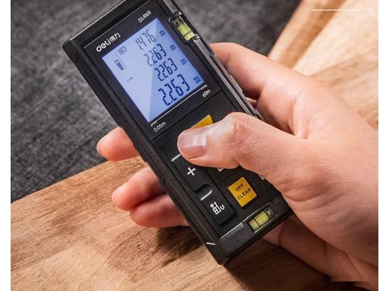 Лазерный дальномер Deli DL4169