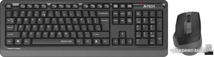 Офисный набор A4Tech Fstyler FGS1035Q (черный/серый)