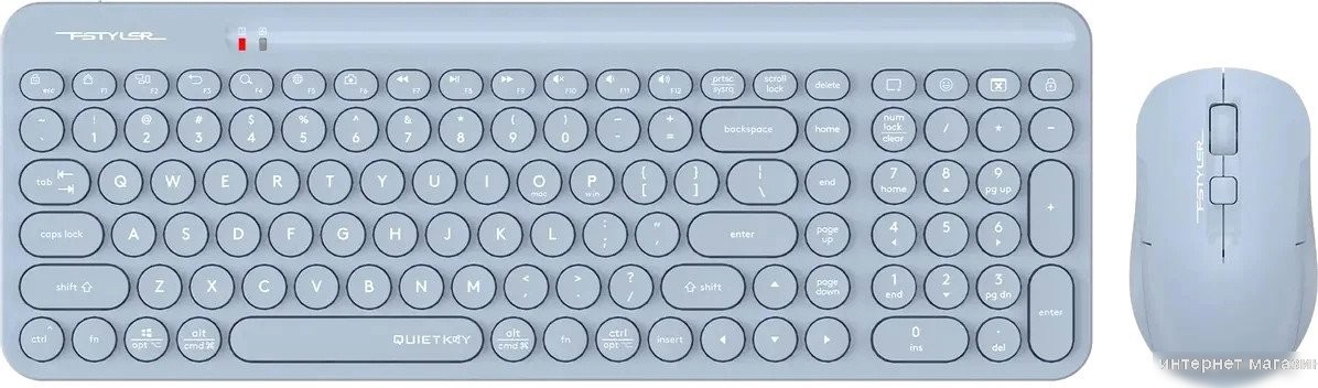 Офисный набор A4Tech Fstyler FG3300 Air2 (синий)