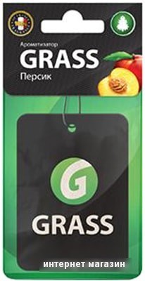 Grass Картонный ароматизатор, персик ST-0402