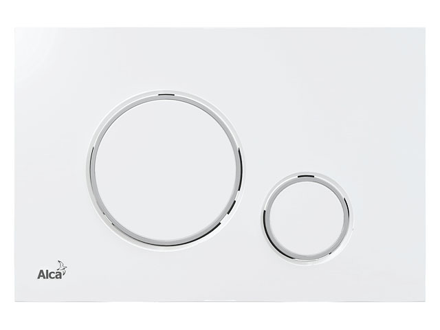 Панель смыва Alcaplast M770 (белый/хром глянцевый)