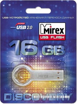 USB Flash Mirex ROUND KEY 16GB (13600-DVRROK16)