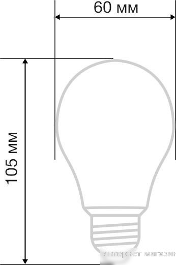 Светодиодная лампочка Rexant Груша A60 11.5Вт 1320Лм 2700K E27 604-078