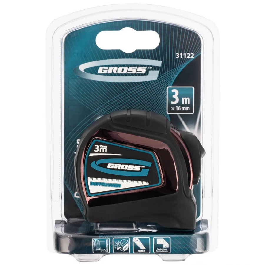 Рулетка GROSS 31122 (3м)