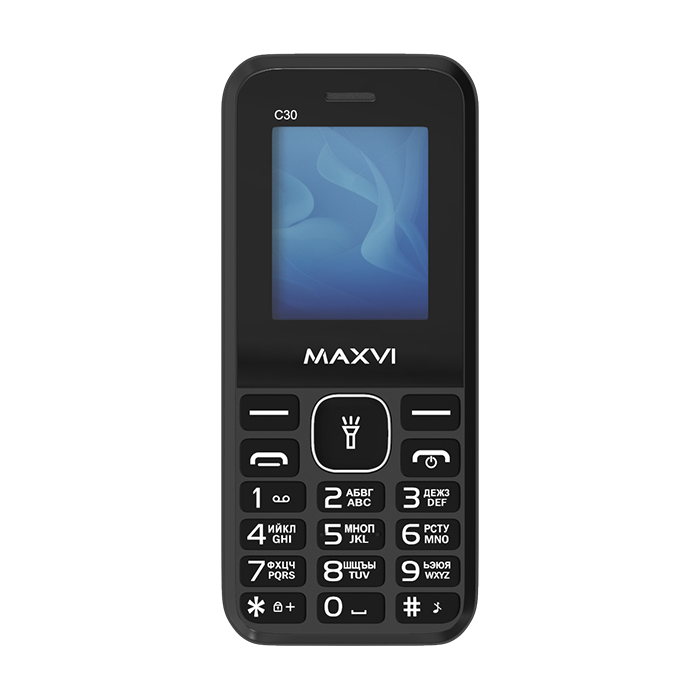 Кнопочный телефон Maxvi C30 (черный)