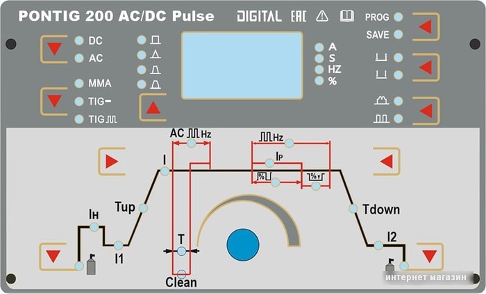 Сварочный инвертор MOST PONTIG 200 AC/DC Pulse
