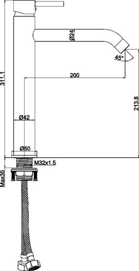 Смеситель Maxonor Pure Life PL1187-8