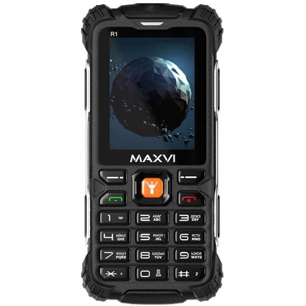 Кнопочный телефон Maxvi R1 (черный)