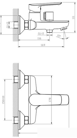 Смеситель Esko Lagos LG 54
