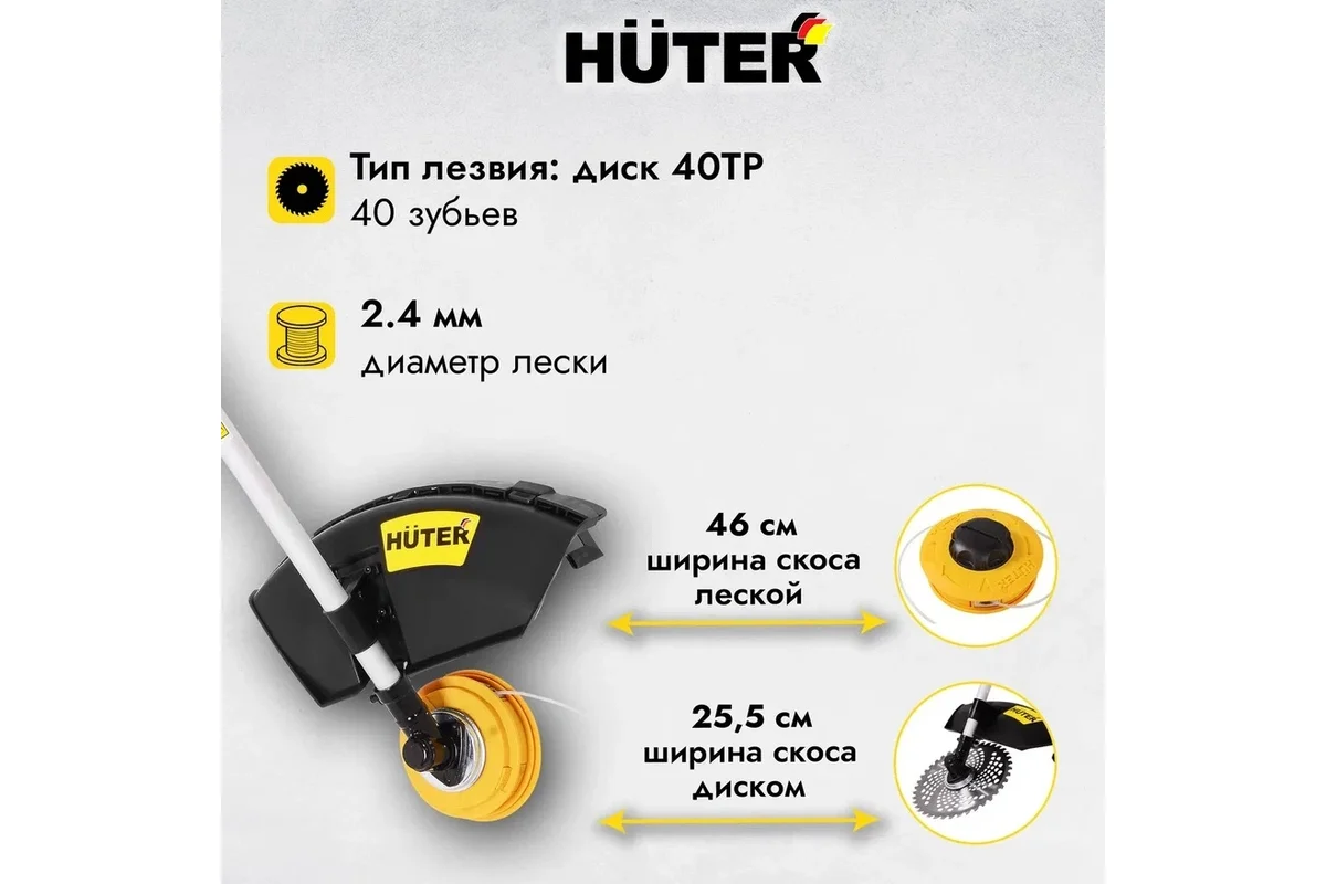 Триммер бензиновый Huter GGT-15004Т