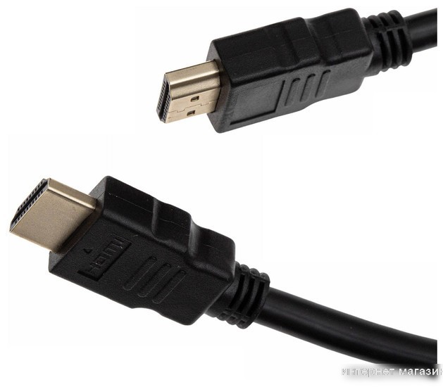Кабель CACTUS HDMI - HDMI CS-HDMI.1.4-1 (1 м, черный)