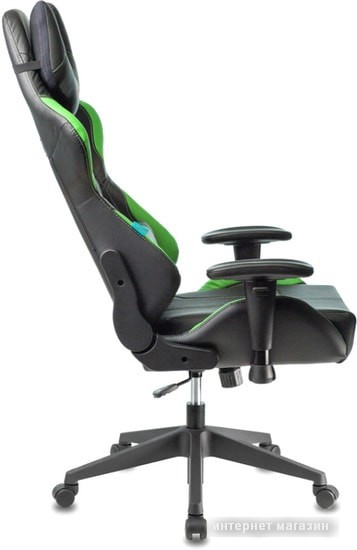 Кресло Бюрократ Viking 5 Aero (черный/зеленый)