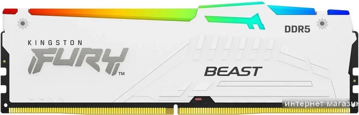 Оперативная память Kingston FURY Beast RGB 16ГБ DDR5 5200 МГц KF552C40BWA-16