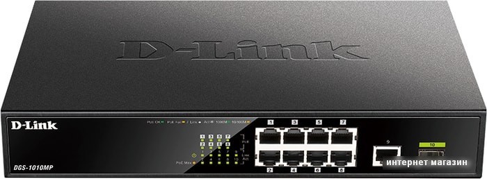 Коммутатор D-Link DGS-1010MP/A1A