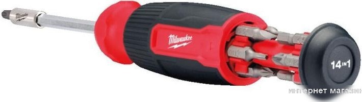 Набор отвертка с битами Milwaukee 4932492806 (14 предметов)