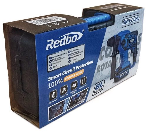 Перфоратор Redbo ORH-20BL (с 1-им АКБ, кейс)