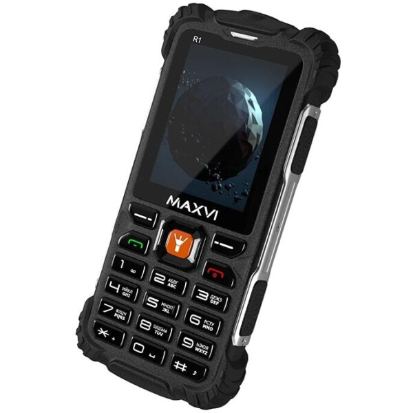 Кнопочный телефон Maxvi R1 (черный)