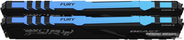 Оперативная память Kingston FURY Beast RGB 2x8ГБ DDR4 3200МГц KF432C16BB2AK2/16