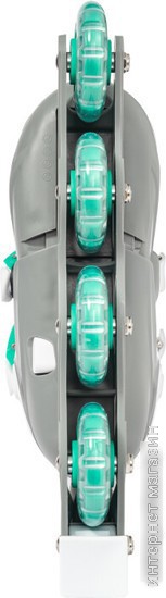 Роликовые коньки Ricos Kudo PW-128 M (р. 35-38, бирюзовый/серый)