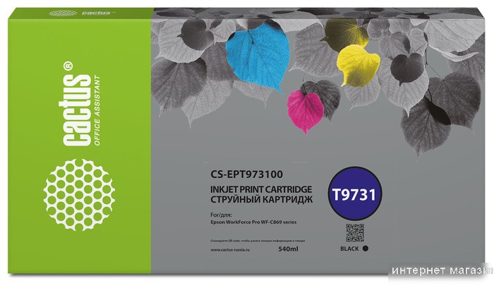 Картридж CACTUS CS-EPT973100 (аналог Epson T9731)