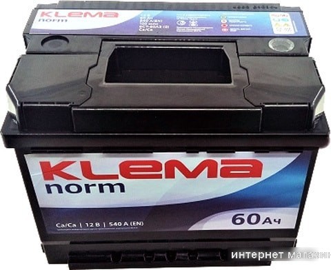 Автомобильный аккумулятор Klema Norm 6CТ-60А3(0) (60 А·ч)