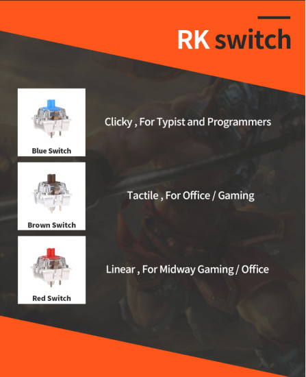 Беспроводная клавиатура Royal Kludge RK84 RGB (черный, RK Red)