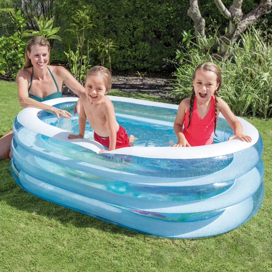 Надувной бассейн Intex Oval Whale Fun 163x107x46 (57482)