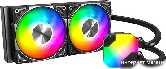 Жидкостное охлаждение для процессора Montech HyperFlow ARGB 240 (черный)