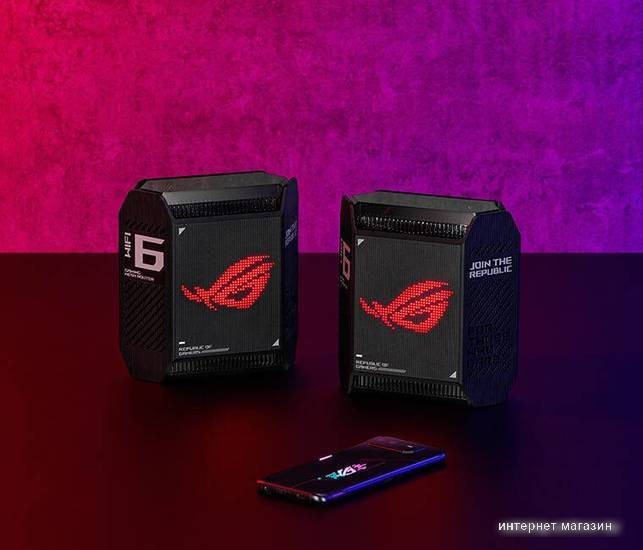Wi-Fi система ASUS ROG Rapture GT6 (2 шт., черный)