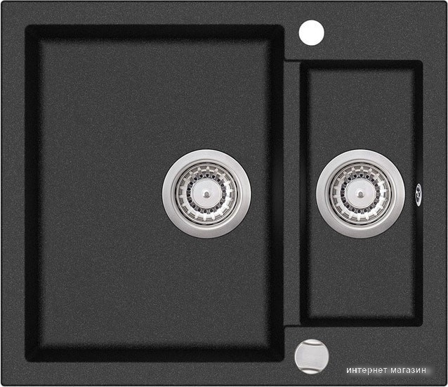 Кухонная мойка Aquasanita Tesa SQT150AW (black metallic 601)