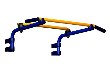 Детский спортивный комплекс Kampfer Strong Kid Wall Стандарт (красный/желтый)