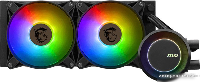 Жидкостное охлаждение для процессора MSI MAG CoreLiquid E240 (черный)