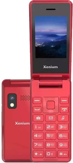 Кнопочный телефон Philips Xenium X600 (красный)