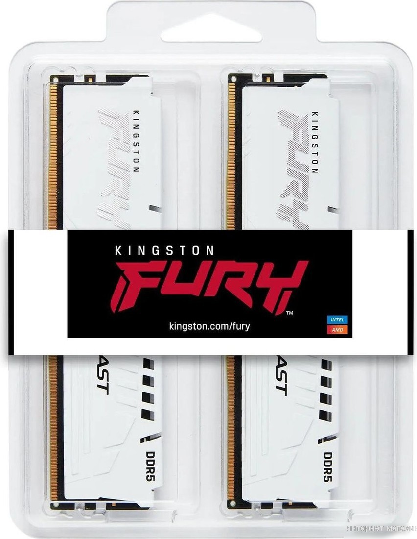 Оперативная память Kingston FURY Beast 2x16ГБ DDR5 5200 МГц KF552C40BWK2-32