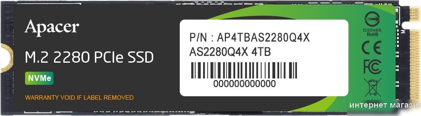 SSD Apacer AS2280Q4X 4TB AP4TBAS2280Q4X
