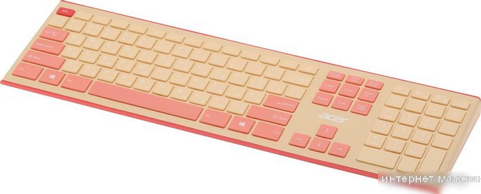 Офисный набор Acer OCC205 (бежевый/розовый)
