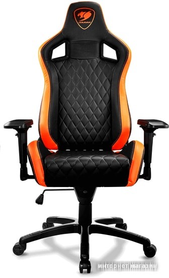 Кресло Cougar Armor S (черный/оранжевый)