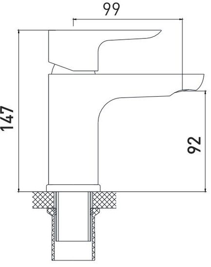 Смеситель Gross Aqua Space 6515288С
