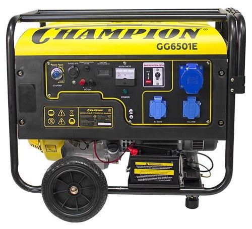 Бензиновый генератор Champion GG6501E+ATS