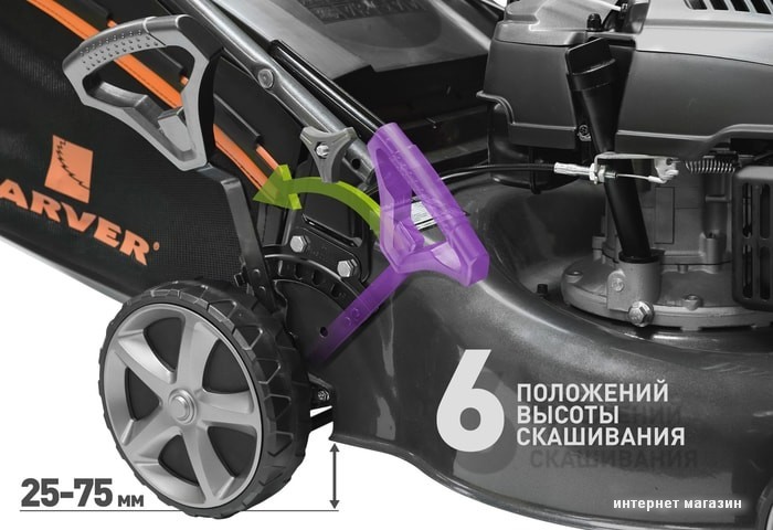 Газонокосилка бензиновая Carver LMG-2646DM