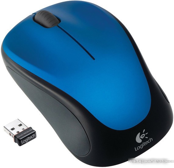 Мышь Logitech Wireless Mouse M235 Steel Blue (910-003037)