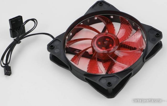 Вентилятор для корпуса Digma DFAN-LED-RED