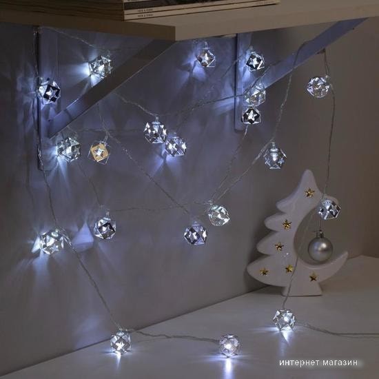 Гирлянда Luazon Нить 20 LED 4м (белый) 2388659