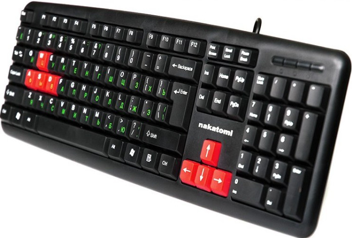 Клавиатура Nakatomi KN-02U Black-Red