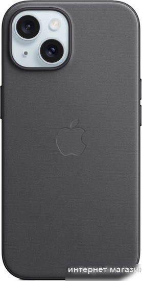 Чехол для телефона Apple MagSafe FineWoven Case для iPhone 15 (черный)